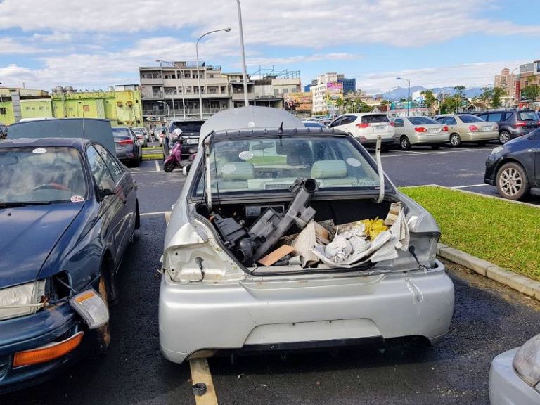 3輛遭肢解小客車係報廢車 環保局將移除處理