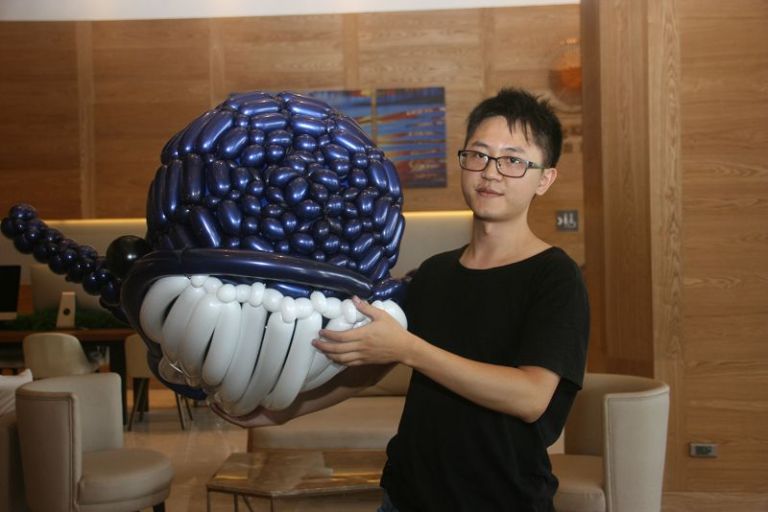 國際造型氣球大賽作品 台灣藍鯨游進村却國際溫泉酒店【影音新聞】