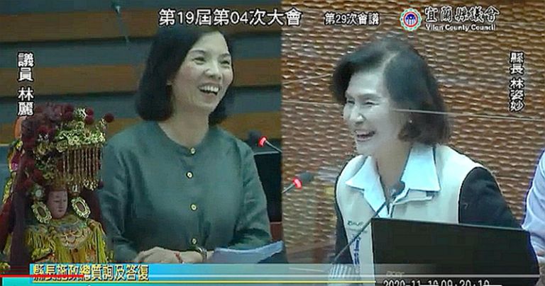 林麗質詢像上課．議長險些要答詢