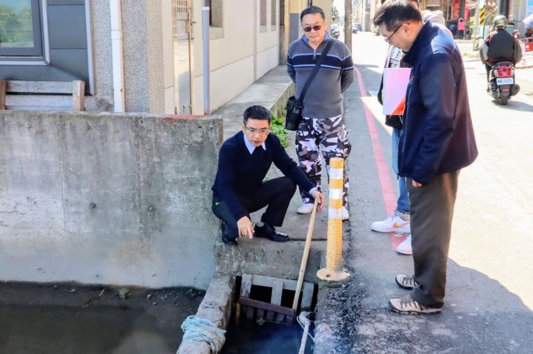 市公所爭取經費進行水利溝加蓋工程 改善延平路周遭排水效能