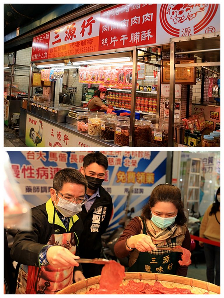 江聰淵推銷傳統市場伴手禮．補助市場店舖改造