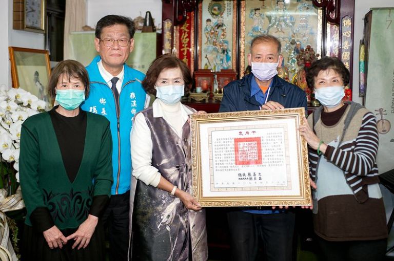 已故宜蘭文化獎得獎人張月娥女士 獲頒總統褒揚令