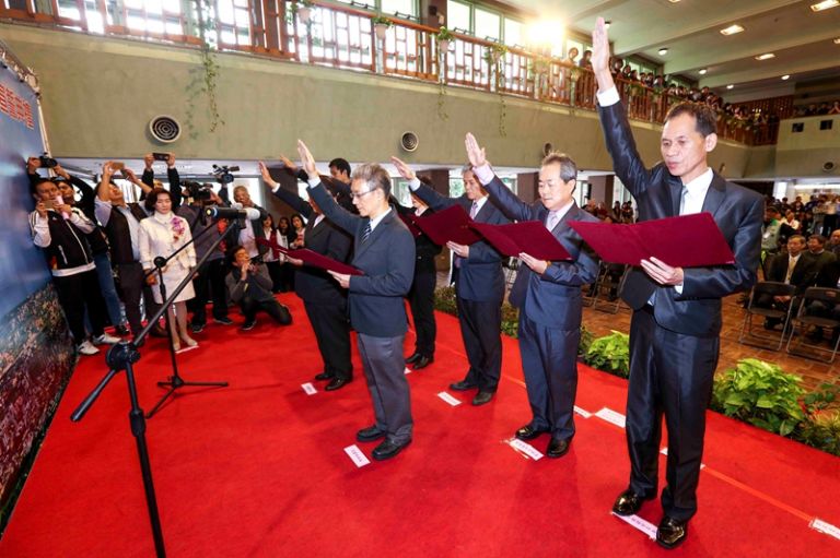 林姿妙縣長上任第一天．整軍經武成立戰閗團隊