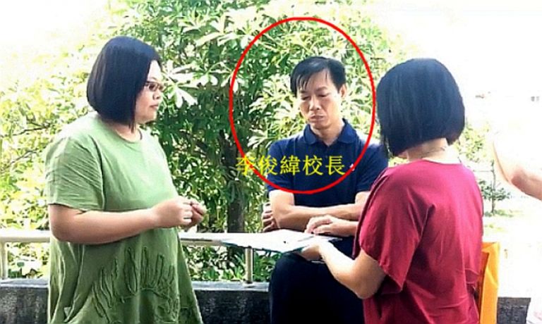 興中國中校長拒不配合．縣長陳金德開鍘