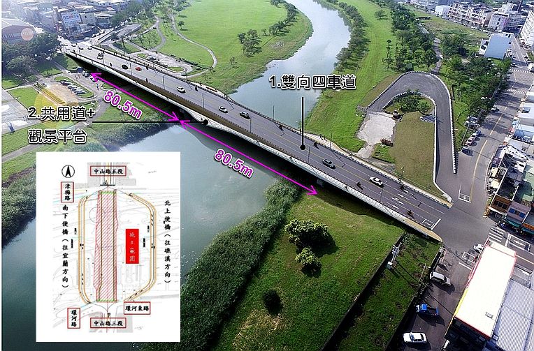宜蘭橋13日起封橋改建．小心駕駛明年底完工