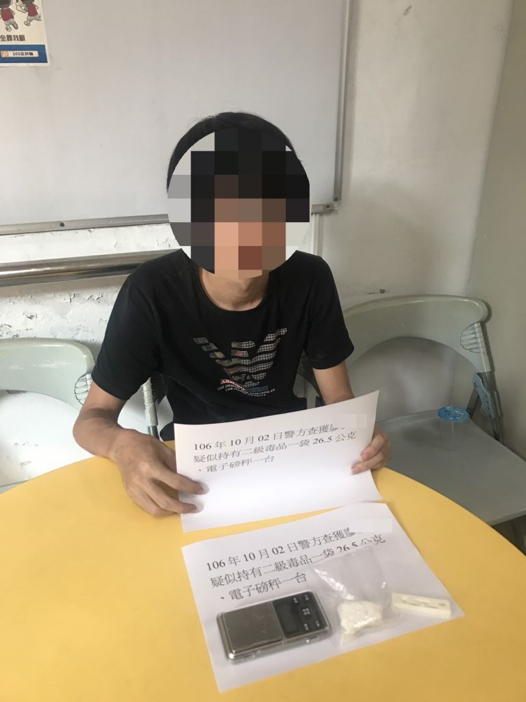 藏毒住宿又付不出錢   毒犯心虛自供毒品