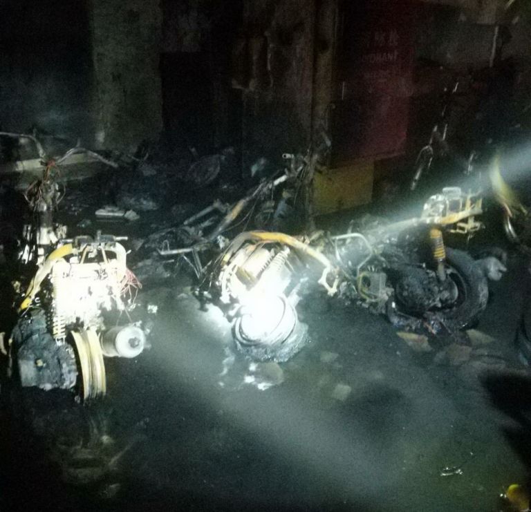 宜蘭市延平路住宅地下室今早發生火警