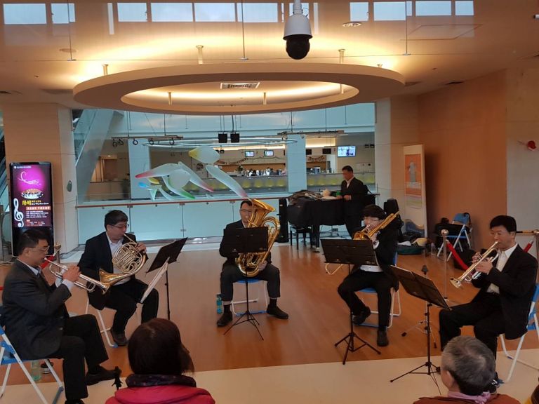 「歲末樂賞 午間音樂會」~ 陽明銅管五重奏表演【影音新聞】