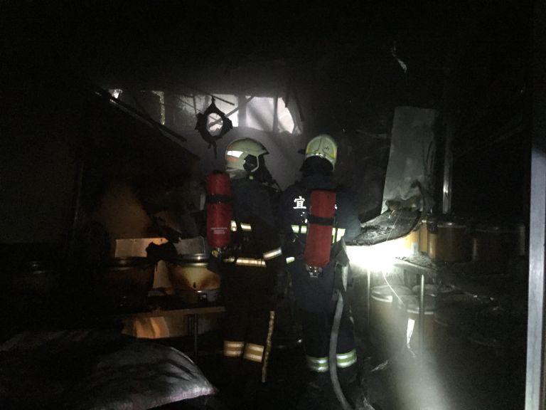 蘇澳中央廚房清晨發生火警  所幸無人傷亡