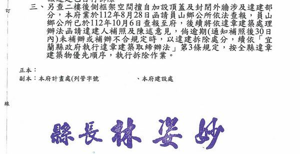 楊桃館尚有違建？員山鄉公所9月查報