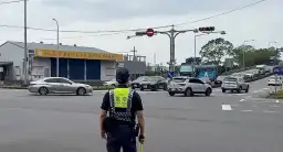今明下午交管～國五塞車潮湧現．警力疏導不間斷