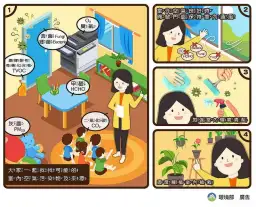 空品改善有妙方．清新空氣靠自管．標章認證眾人安