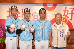 羅工三傑閃職棒．簽名球傳林茂盛縣長【影音直播】