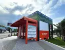 全台最美候車亭啟用～福隆站變身小展館．內有地圖外能觀景