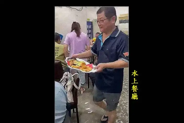 老闆在辦流水席～「水上餐廳」爆紅！陳鴻禧PO片惹議【影音新聞】