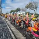 關聖帝君巡境台灣抵蘭陽．赤兔鐵馬與踩街隊伍同行