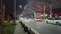 初五北返車潮湧現．警方全力疏導保順流