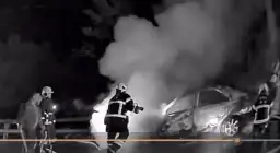 深夜驚魂記～凌晨台九線火燒車．一家四口平安脫險【影音新聞】