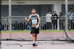 破紀錄-1～陳聖賢鏈球一擲破紀錄．宜蘭縣中小運場奪桂冠