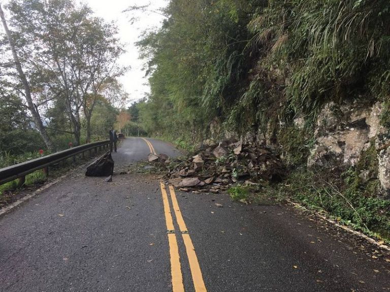 太平山國家森林遊樂區道路坍方 週末週日延後至6點開園