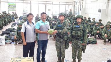 九三軍人節 蘇澳鎮公所致贈「大南澳西瓜」勞軍消暑