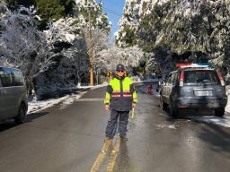 強烈冷氣團來襲 太平山12/17-18視道路冰雪情況預警性機動管制