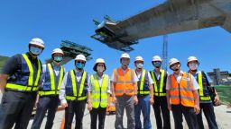 交通部長視察南方澳跨港大橋重建 勉勵團隊安全為先完成工程