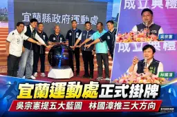 運動處掛牌～吳宗憲、林國漳同場拚體育願景