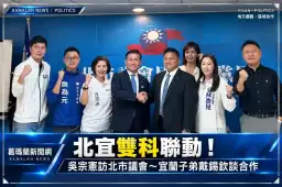 吳宗憲拜會台北市議會～戴錫欽交流「北北基桃宜」合作構想