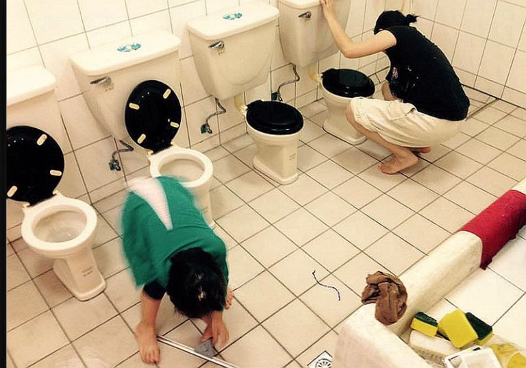 花蓮志學火車站．廁所亮晶晶．假如我是下一個使用者