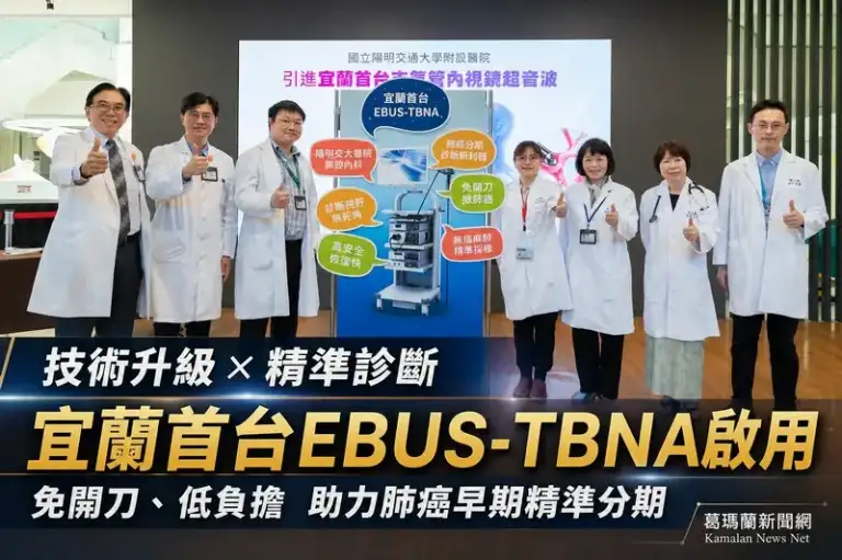 免開刀揪出肺癌！陽明交大醫院引進宜蘭首台支氣管內視鏡超音波【影音新聞】