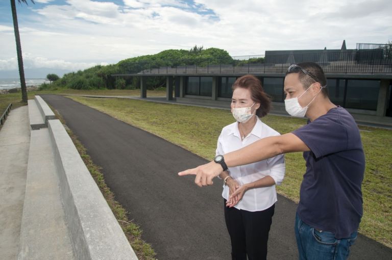 頭城濱海森林公園整修工程幾近完工 十一月迎客