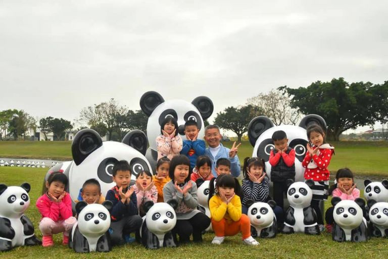 貓熊出沒竟成網紅 三星安農溪畔打卡新景點