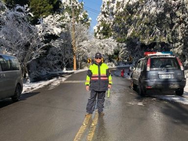 冬季雪期 太平山預警性機動管制措施